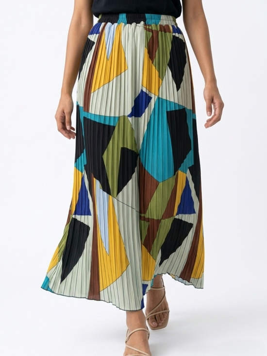 FARM Rio Dresses & Skirts - FARM Rio Abstract Pleated Maxi Skirt